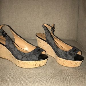 Coach wedges (Size 10)